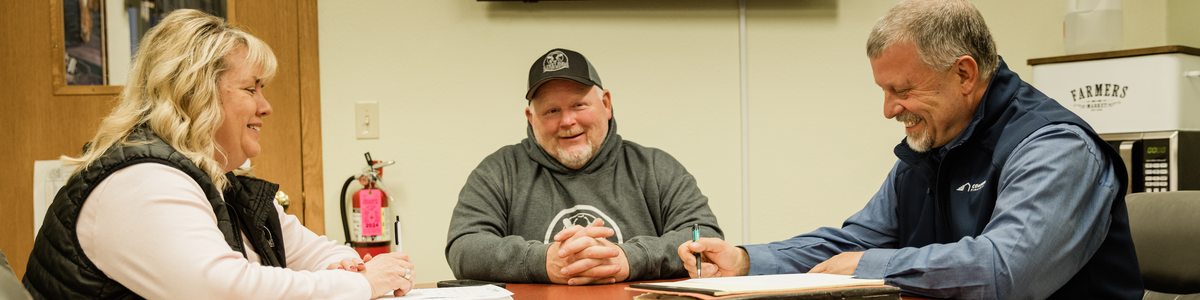 Dairy producer reviewing financial plans and budget considerations for the upcoming year.